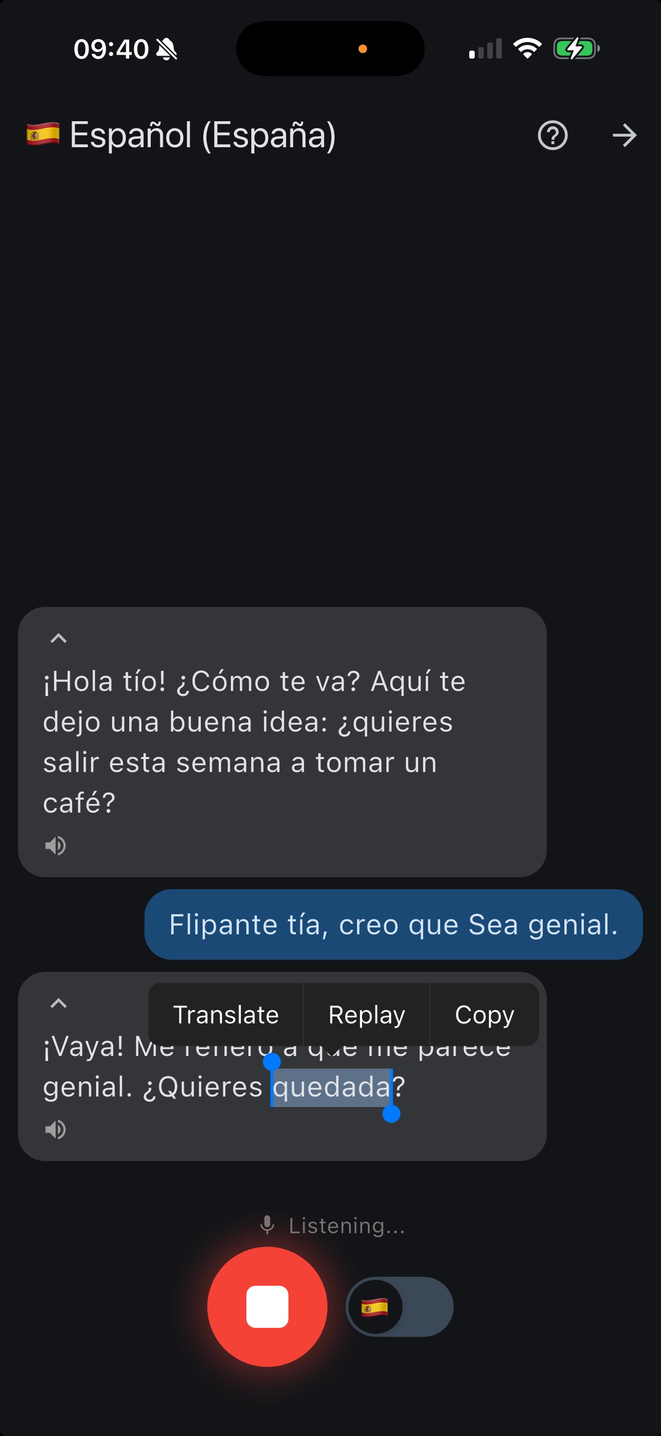 Digamo translate feature